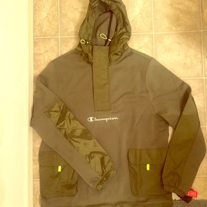 Men's Reflective Logo Sideline Quarter Zip Hoodie